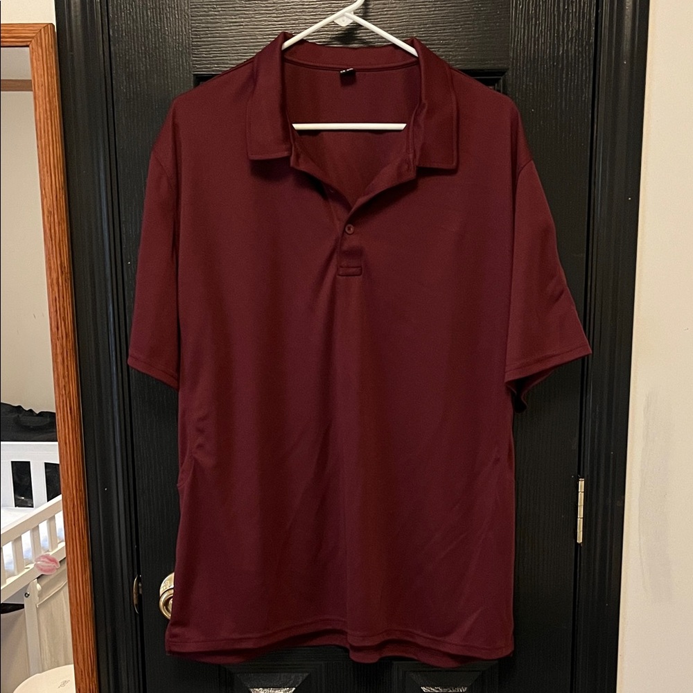 Men's Burgundy Polo Shirt